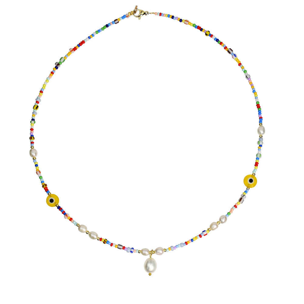 Collar De Clavícula Con Cuentas De Arroz Al Por Mayor